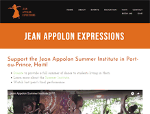 Tablet Screenshot of jeanappolonexpressions.org